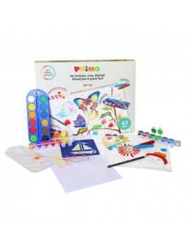 ΚΟΥΤΙ ΔΩΡΟΥ MIXED FUN PAINT 43 ΤΜΧ (12 ΝΕΡΟΜΠΟΓΙΕΣ, 8 ΚΗΡΟΜΠΟΓΙΕΣ, 14 ΤΕΜΠΕΡΕΣ,1 ΠΙΝΕΛΟ, 1 ΜΟΛΥΒΙ ΗΒ, 6 ΣΤΕΝΣΙΛΣ) CMP