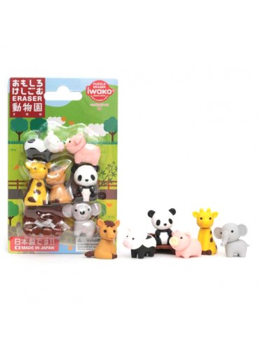 ΓΟΜΑ 3D ΣΕ BLISTER, ΣΧΕΔΙΟ ZOO IWAKO