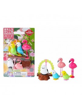 ΓΟΜΑ 3D ΣΕ BLISTER, ΣΧΕΔΙΟ BIRDS IWAKO