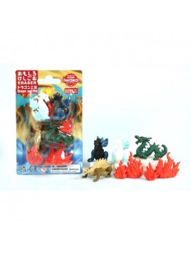 ΓΟΜΑ 3D ΣΕ BLISTER, ΣΧΕΔΙΟ DRAGON IWAKO