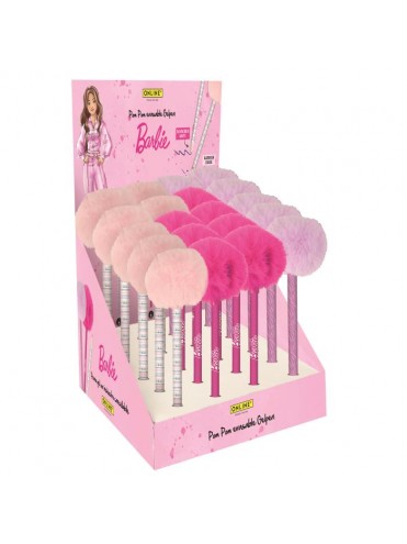 ΣΤΥΛΟ GEL ΜΕ TOPPER POM POM BARBIE  ΜΕ ΜΕΛΑΝΙ ΜΠΛΕ ΠΟΥ ΣΒΗΝΕΙ (REFILLABLE), 3 ΑΣΟΡΤΙ ΣΧΕΔΙΑ, ΣΤΑΝΤ 20 ΤΕΜΑΧΙΩΝ ONLINE