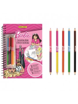 COLOURING BOOK BARBIE A4, (30 ΔΙΑΦΟΡΕΤΙΚΑ ΣΧΕΔΙΑ + 3 ΣΕΛ. ΑΥΤΟΚΟΛΛΗΤΑ + 5 ΞΥΛΟΜΠΟΓΙΕΣ ΔΙΠΛΗ ΜΥΤΗ) ONLINE