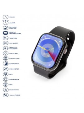 SMART WATCH SPORTOWY ΜΕ ΠΑΛΜΟΓΡΑΦΟ, BLUETOOTH , NFC, ΜΑΥΡΟ PLATINET
