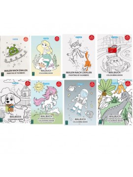 ΒΙΒΛΙΟ ΖΩΓΡΑΦΙΚΗΣ (COLOURING BOOK) A4, 4 ΔΙΑΦΟΡΕΤΙΚΟΙ ΤΥΠΟΙ, 8 ΔΙΑΦΟΡΕΤΙΚΑ ΣΧΕΔΙΑ, STYLEX