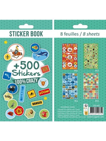 ALBUM ΜΕ 500 ΕΤΙΚΕΤΕΣ - 8 ΦΥΛΛΑ GLOBAL GIFT