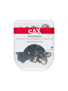 ΠΙΝΕΖΕΣ ΧΡΩΜΑ ΜΑΥΡΟ ΣΕ BLISTER 80 ΤΕΜΑΧΙΩΝ SAX