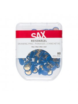 ΠΙΝΕΖΕΣ ΧΡΩΜΑ ΜΠΛΕ ΣΕ BLISTER 80 ΤΕΜΑΧΙΩΝ SAX