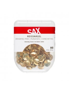 ΠΙΝΕΖΕΣ ΜΕΤΑΛΛΙΚΕΣ ΧΡΩΜΑ ΧΡΥΣΟ ΣΕ BLISTER 80 ΤΕΜΑΧΙΩΝ SAX