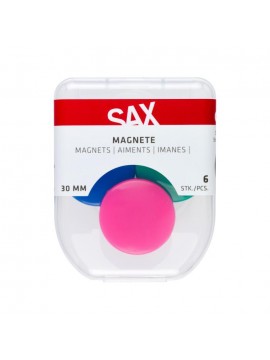 ΜΑΓΝΗΤΕΣ ΧΡΩΜΑΤΙΣΤΟΙ 30MM ΣΕ BLISTER 6 TΕΜΑΧΙΩΝ SAX