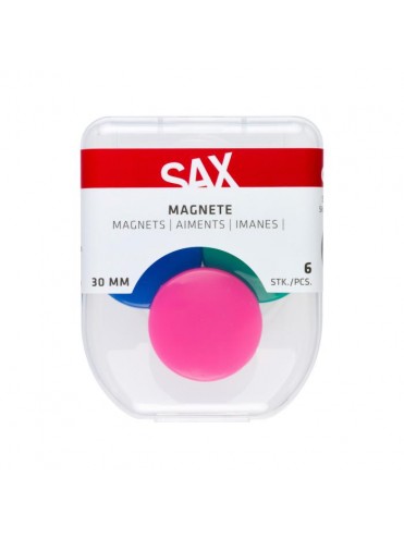 ΜΑΓΝΗΤΕΣ ΧΡΩΜΑΤΙΣΤΟΙ 30MM ΣΕ BLISTER 6 TΕΜΑΧΙΩΝ SAX