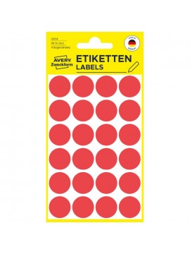 ΕΤΙΚΕΤΕΣ ΣΤΡΟΓΓΥΛΕΣ ΚΟΚΚΙΝΟ MARKING DOTS ΔΙΑΜΕΤΡΟ 18 MM 96 ΕΤΙΚ. ΠΑΚΕΤΟ 3004 AVERY ZWECKFORM