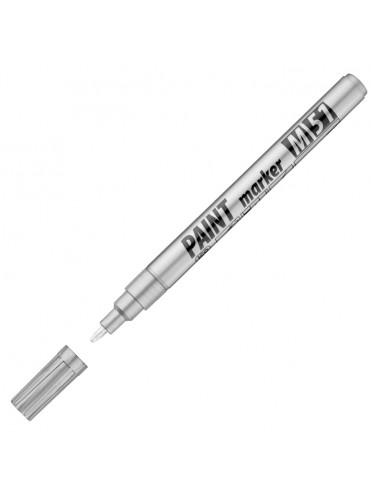 ΜΑΡΚΑΔΟΡΟΙ PAINT MARKER M51 1-1.5MM ΑΣΗΜΙ ΚΟΥΤΙ 10 ΤΕΜΑΧΙΩΝ ICO