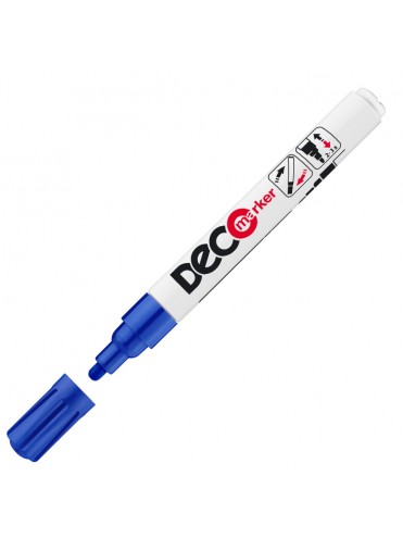 ΜΑΡΚΑΔΟΡΟΙ DECO MARKER 2-4MM ΜΠΛΕ ΚΟΥΤΙ 10 ΤΕΜΑΧΙΩΝ ICO