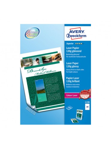 ΧΑΡΤΙ SUPERIOR COLOUR LASER GLOSSY Α4 (ΦΩΤΟΓΡΑΦΙΚΟ) 120G ΠΑΚΕΤΟ 200 ΦΥΛΛΩΝ AVERY