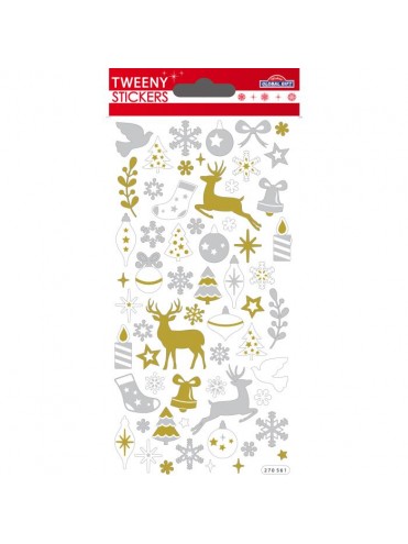 TWEENY CHRISTMAS STICKERS 9X17.5CM 270561