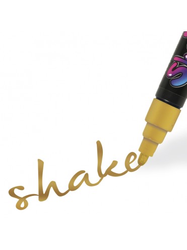 ΜΑΡΚΑΔΟΡΟΙ SHAKE MEDIUM GOLD (ΧΡΥΣΟ) ΚΟΥΤΙ 6 ΤΕΜΑΧΙΩΝ GRAPH IT OZ