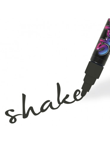 ΜΑΡΚΑΔΟΡΟΙ SHAKE MEDIUM BLACK (ΜΑΥΡΟ) ΚΟΥΤΙ 6 ΤΕΜΑΧΙΩΝ GRAPH IT OZ