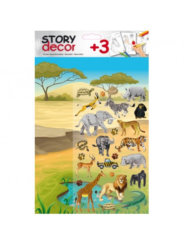 *STORY DECOR STICKERS 18X25CM+STICKERS+3 ΠΡΟEKΤΥΠΩΜ. ΦΥΛΛΑ 284001 GLOBAL GIFT