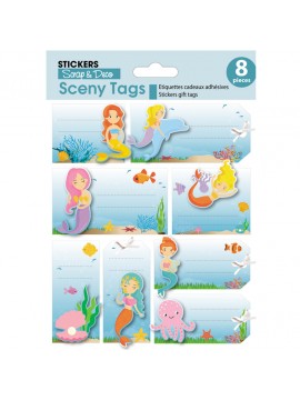 SCENY TAG *STICKERS 14X12CM 440301 GLOBAL GIFT