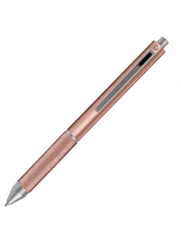 ΣΤΥΛΟ MULTIPEN ROSEGOLD ΜΠΛΕ ΜΑΥΡΟ ΚΟΚΚΙΝΟ + ΜΗΧΑΝΙΚΟ ΜΟΛΥΒΙ 0.7 ΜΕ ΓΟΜΑ ONLINE