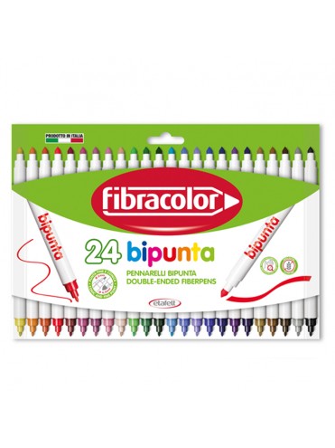 ΜΑΡΚΑΔΟΡΟΙ BIPUNTA 24 ΧΡΩΜΑΤΩΝ FIBRACOLOR