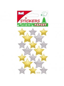 PAPERY CHRISTMAS STICKERS 8X13CM 145529 GLOBAL GIFT