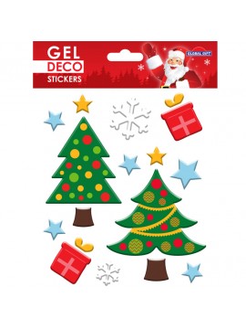 CHRISTMAS GEL STICKERS 13,5X15CM GN95 GLOBAL GIFT
