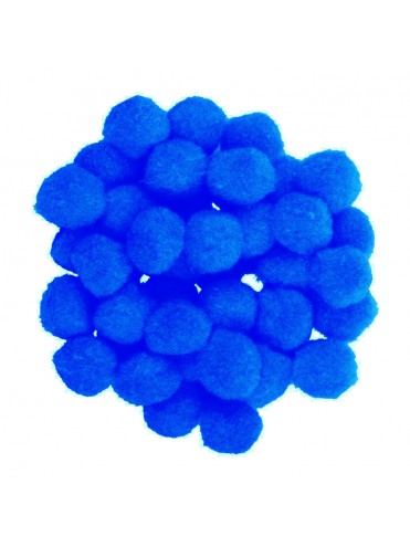 POMPONS ΜΠΛΕ ΧΡΩΜΑ 50 ΤΕΜAΧΙΑ ΜΕΓΕΘΟΣ 25 MM CLIPPONDI * C