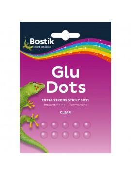 ΑΥΤΟΚΟΛΛΗΤΑ GLU DOTS ΔΙΠΛΗΣ ΟΨΗΣ EXTRA STRONG, ΔΙΑΦΑΝΑ, 64 ΤΕΜΑΧΙΩΝ