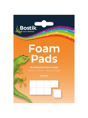 ΑΥΤΟΚΟΛΛΗΤΑ FOAM PADS ΔΙΠΛΗΣ ΟΨΗΣ, ΛΕΥΚΑ, 50 ΤΕΜΑΧΙΩΝ