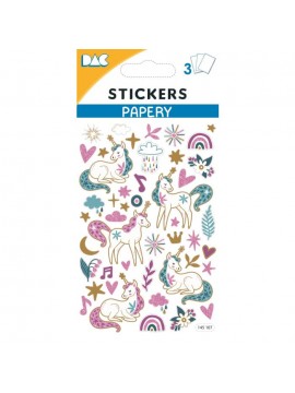 PAPERY STICKERS 8X13CM 145107 GLOBAL GIFT