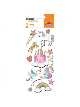 SCENY *STICKERS 7X14CM 440211 GLOBAL GIFT