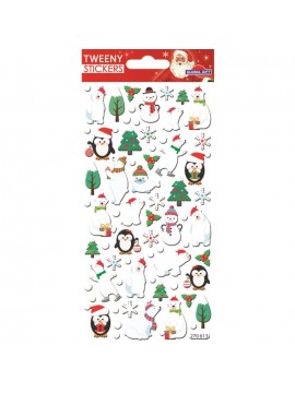 TWEENY CHRISTMAS STICKERS 9X17.5CM 270613 GLOBAL GIFT