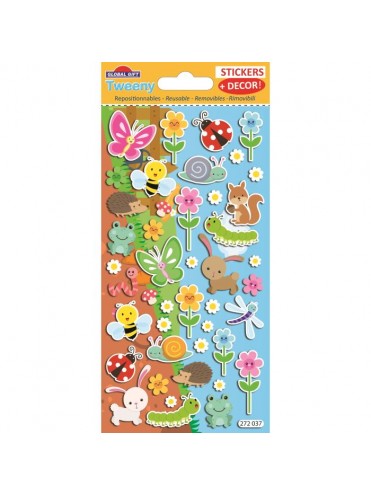 TWEENY DECOR STICKERS 9X17.5CM 272037 GLOBAL GIFT