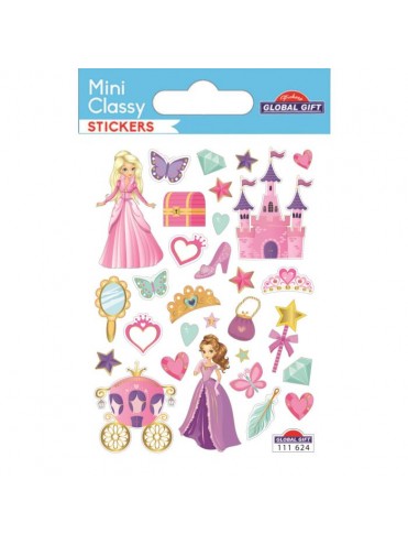 MINI *CLASSY STICKERS 7X10CM 111624 GLOBAL GIFT