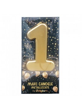 ΚΕΡΙ *MAXI ΑΡΙΘΜΟΣ 1, ΜΕΓΕΘΟΣ 11,5CM, ΧΡΥΣΟ ΧΡΩΜΑ EDIGLAM
