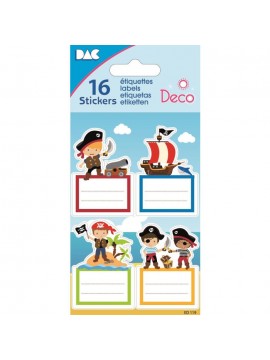 *ΕΤΙΚΕΤΕΣ ΣΧΟΛΙΚΕΣ 8Χ12 CM 16 ΤΕΜΑΧΙΑ 170182, ED119 GLOBAL GIFT