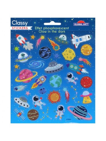 CLASSY GLOW STICKERS 15X17CM 215201 GLOBAL GIFT