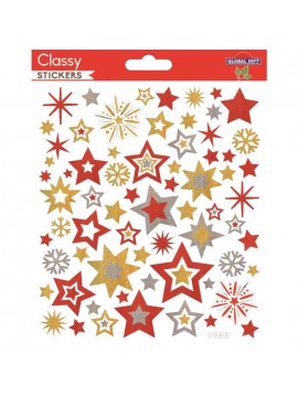 CLASSY CHRISTMAS STICKERS 15X17CM 212032 GLOBAL GIFT