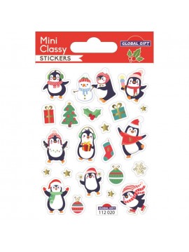 MINI CLASSY CHRISTMAS STICKERS 7.5X10CM 112020