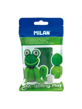 ΠΗΛΟΣ *MODELLING PLAY ΠΡΑΣΙΝΟΣ100G ΚΟΥΤΙ 12 ΤΕΜΑΧΙΩΝ MILAN