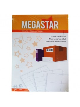 ΕΤΙΚΕΤΕΣ *MEGASTAR 70X67.7MM 12 ΦΥΛΛΟ ΠΑΚΕΤΟ 100 ΦΥΛΛΩΝ AVERY