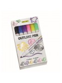 Μαρκαδόροι περιγράμματος - lettering set - ακρυλικοί pastel