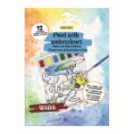 ΜΠΛΟΚ *ΖΩΓΡΑΦΙΚΗΣ ΜΕ ΠΡΟΤΥΠΩΜΕΝΑ ΣΧΕΔΙΑ WILDLIFE (12 ΦΥΛΛΑ + 2 ΠΙΝΕΛΑ + 6 ΝΕΡΟΧΡΩΜΑΤΑ) ONLINE