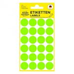 ΕΤΙΚΕΤΕΣ ΣΤΡΟΓΓΥΛΕΣ NEON ΠΡΑΣΙΝΟ MARKING DOTS ΔΙΑΜΕΤΡΟ 18 MM 96 ΕΤΙΚ. ΠΑΚΕΤΟ 3174 AVERY ZWECKFORM