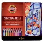 ΞΥΛΟΜΠΟΓΙΕΣ POLYCOLOR 3.8MM ΣΕΤ 24 ΧΡΩΜΑΤΩΝ ΣΕ ΜΕΤΑΛΛΙΚΗ ΚΑΣΕΤΙΝΑ KOH-I-NOOR