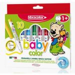 ΜΑΡΚΑΔΟΡΟΙ BABY COLOR 10 ΧΡΩΜΑΤΩΝ FIBRACOLOR