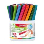 ΜΑΡΚΑΔΟΡΟΙ COLORITONE ΧΟΝΔΡΗΣ ΓΡΑΦΗΣ 5MM 48 ΧΡΩΜΑΤΩΝ FIBRACOLOR