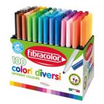 ΜΑΡΚΑΔΟΡΟΙ COLORI DIVERSI 100 ΔΙΑΦΟΡΕΤΙΚΩΝ ΧΡΩΜΑΤΩΝ ΜΥΤΗ 2-4,5 MM FIBRACOLOR