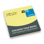 ΧΑΡΤΑΚΙΑ BRILLIANT ΚΙΤΡΙΝΑ 75X75MM 80Φ INFO NOTES